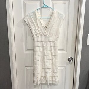Max Studio White Textured Dress